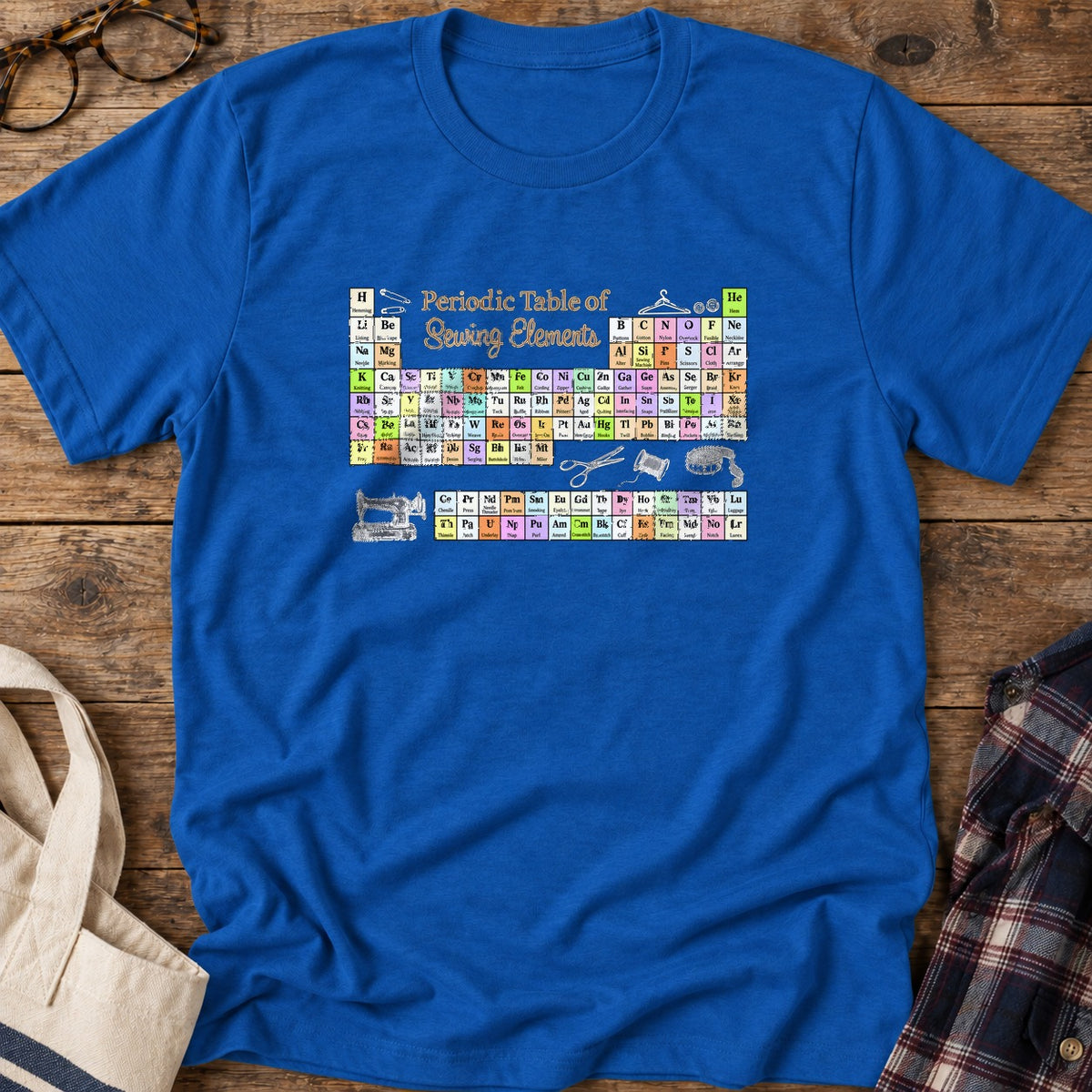 Sewing Elements T-Shirt in Royal