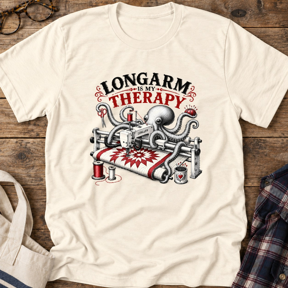 Longarm Therapy Club T-Shirt in Natural