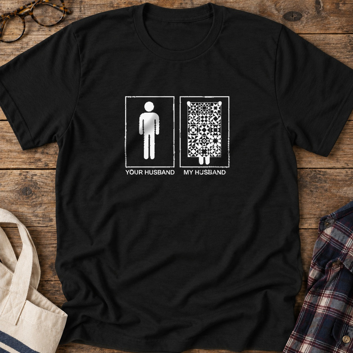 Quilt Companion T-Shirt in Black