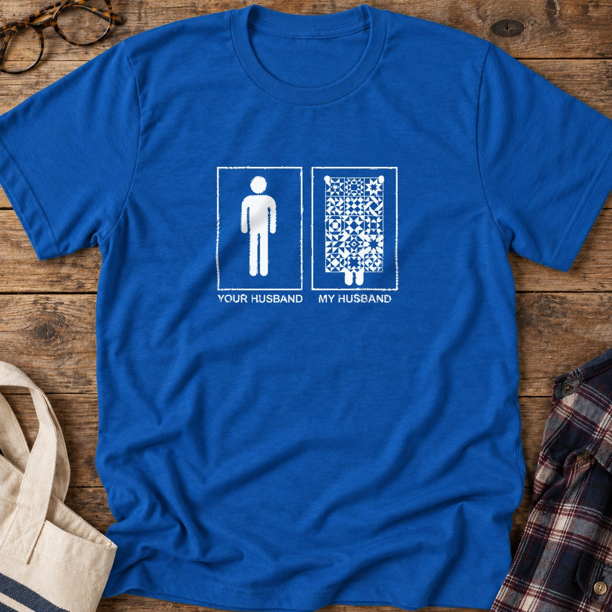 Quilt Companion T-Shirt in Royal