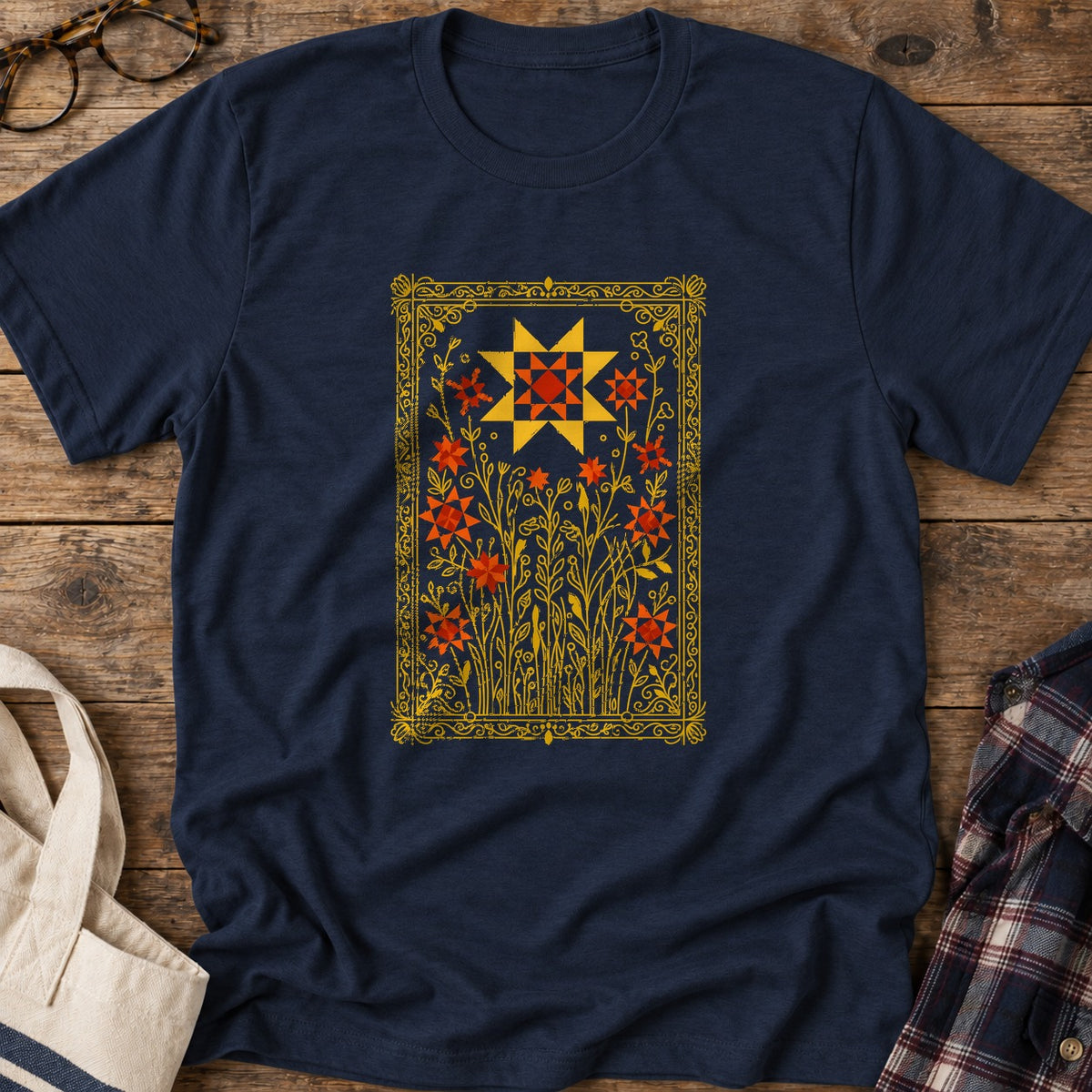 Garden Of Stars T-Shirt in Navy