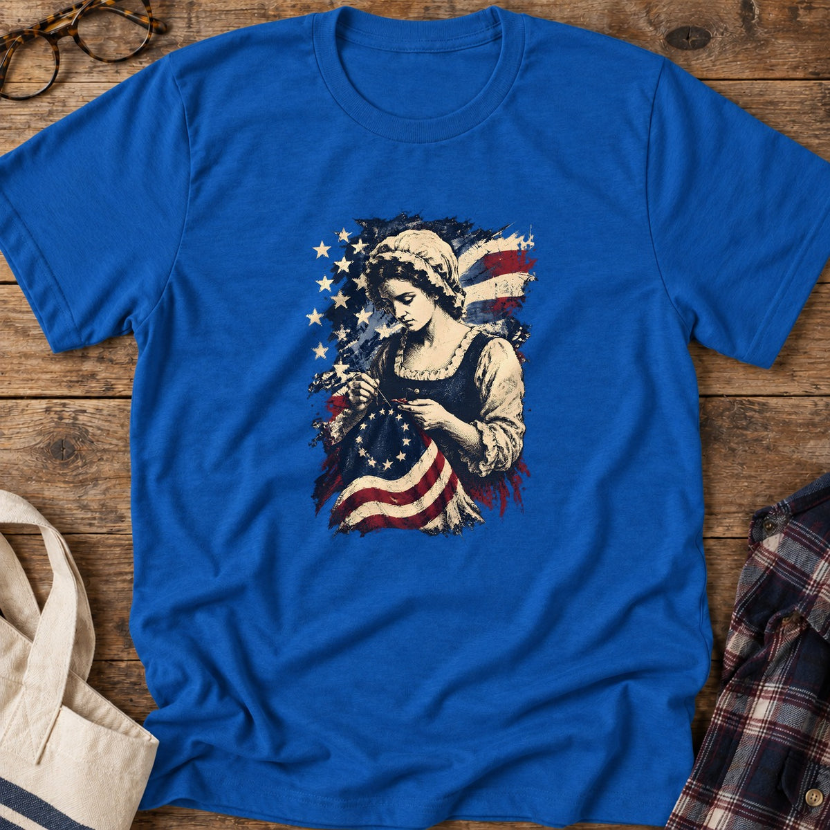 Betsy Ross Flag T-Shirt in Royal