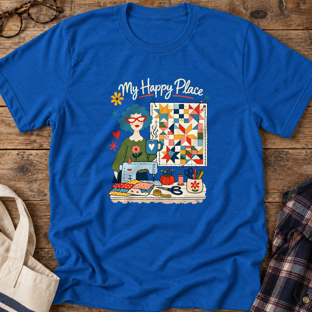 My Happy Place T-Shirt in Royal