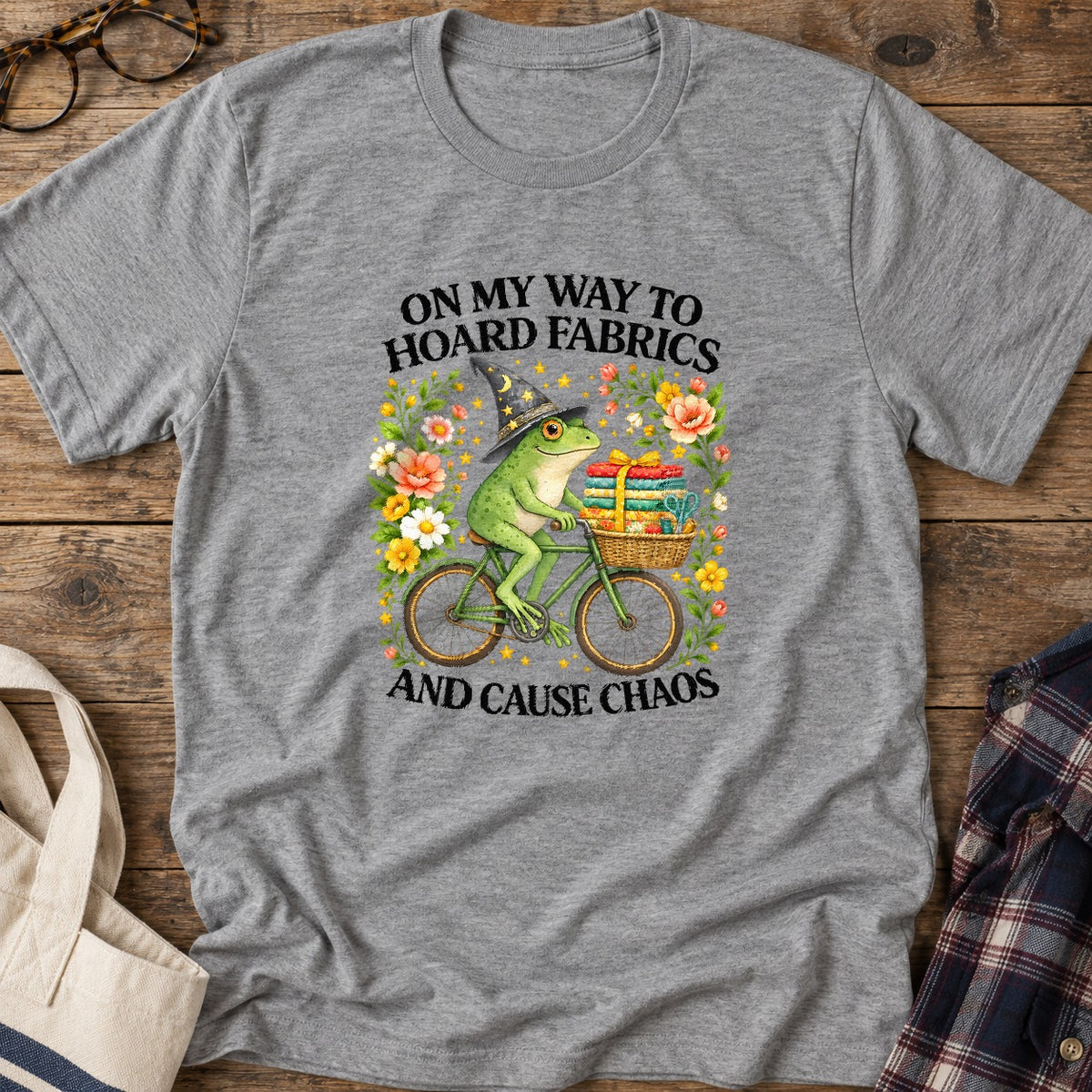 Fabric Hoarding Chaos T-Shirt in Sport Grey