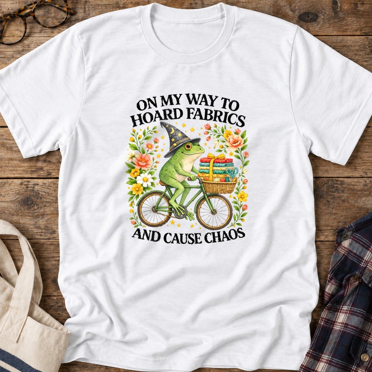 Fabric Hoarding Chaos T-Shirt in White