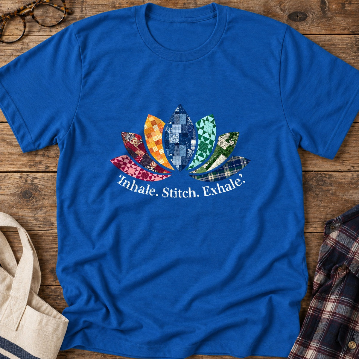 Quilting Zen T-Shirt in Royal